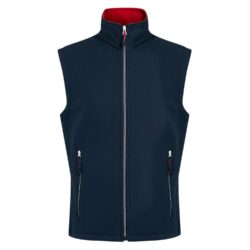 Regatta Professional Ascender 2 Layer Softshell Navy Classic Red Bodywarmer rg591 navy classicred ft