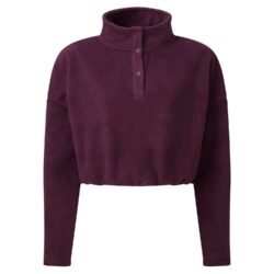 TriDri Women's Mulberry Cropped Fleece tr087 mulberry ft2