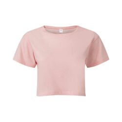 TriDri Women's TriDri Light Pink Crop Top T Shirt tr019 lightpink ft