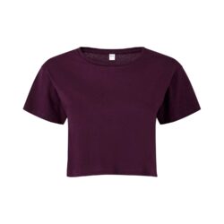 TriDri Women's TriDri Mulberry Crop Top T Shirt tr019 mulberry ft