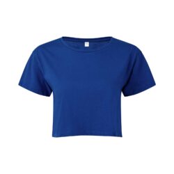 TriDri Women's TriDri Royal Crop Top T Shirt tr019 royal ft