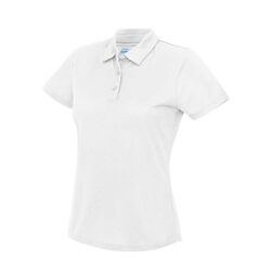 Awdis Just Cool Womens Cool Arctic White Polo Shirt Jc045