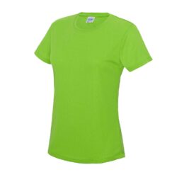 Awdis Just Cool Womens Cool Electric Green T Shirt Jc005