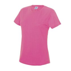 Awdis Just Cool Womens Cool Electric Pink T Shirt Jc005