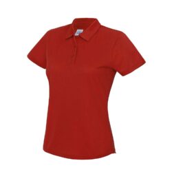 Awdis Just Cool Womens Cool Fire Red Polo Shirt Jc045