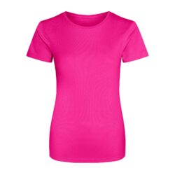 Awdis Just Cool Womens Cool Hyper Pink T Shirt Jc005