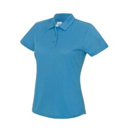 Awdis Just Cool Womens Cool Sapphire Blue Polo Shirt Jc045