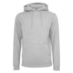 Build Your Brand Heather Grey Heavy Hoodie By011