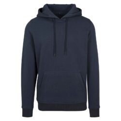 Build Your Brand Navy Heavy Hoodie By011