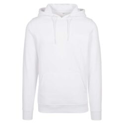 Build Your Brand White Heavy Hoodie By011