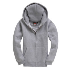 Cottonridge Kids Premium Zip Grey Hoodie W88k