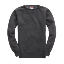 Cottonridge Ultra Premium Black Melange Sweatshirt W107pf