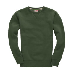 Cottonridge Ultra Premium Bottle Green Melange Sweatshirt W107pf