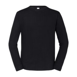 Fruit Of The Loom Iconic 195 Ringspun Premium Long Sleeve Black T Shirt Ss434 Black