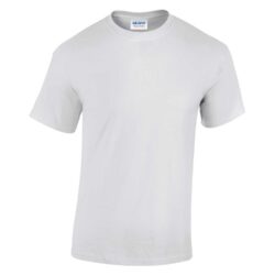 Gildan Heavy Cotton White T Shirt Gd005