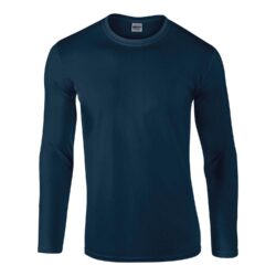 Gildan Softstyle Navy Long Sleeve T Shirt Gd011