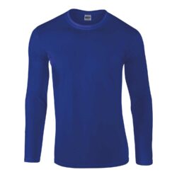 Gildan Softstyle Royal Blue Long Sleeve T Shirt Gd011