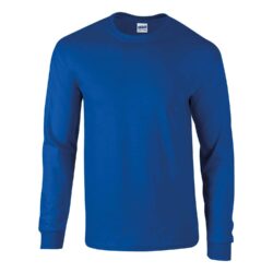 Gildan Ultra Cotton Long Sleeve Cardinal Royal Blue T Shirt Gd014