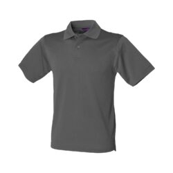 Henbury Coolplus Charcoal Grey Polo Shirt Hb475