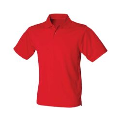 Henbury Coolplus Classic Red Polo Shirt Hb475