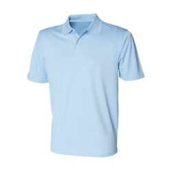 Henbury Coolplus Light Blue Polo Shirt Hb475