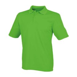 Henbury Coolplus Lime Green Polo Shirt Hb475