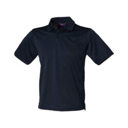 Henbury Coolplus Navy Polo Shirt Hb475