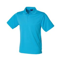 Henbury Coolplus Turquoise Polo Shirt Hb475