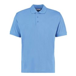 Kustom Kit Klassic Mid Blue Polo Shirt With Superwash 60c Kk403