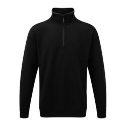 Orn Grouse Quarter Zip Black Sweatshirt 1270bkh