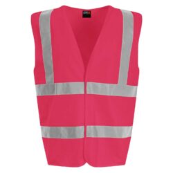 Pro Rtx High Visibility Pink Vest Waistcoat Rx700