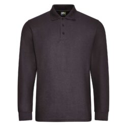Pro Rtx Pro Long Sleeve Charcoal Polo Shirt Rx102