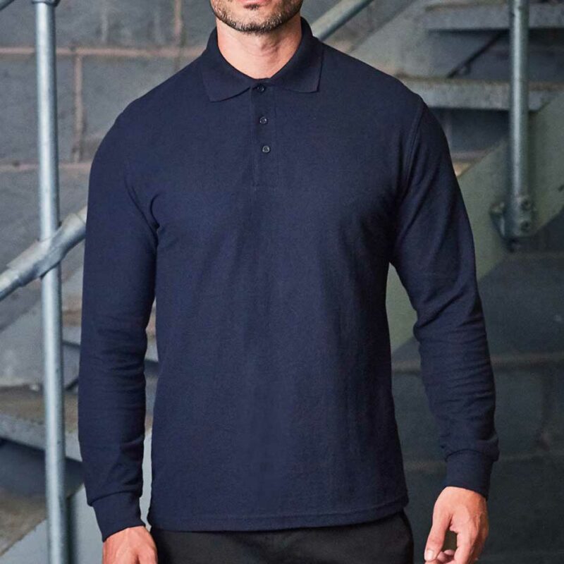 Pro Rtx Pro Long Sleeve Polo Shirt Rx102 Front