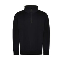 Pro Rtx Pro Quarter Neck Zip Black Sweatshirt Rx305