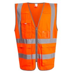 Regatta High Visibility Pro Hi Vis Executive Orange Vest Rg469 Orange