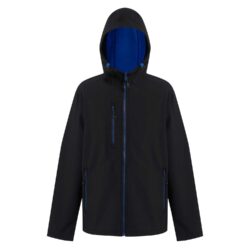 Regatta Professional Navigate 2 Layer Hooded Black New Royal Softshell Jacket Rg594