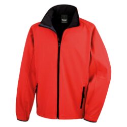 Result Core Printable Red Black Softshell Jacket R231