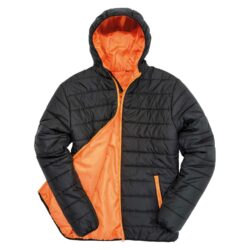Result Core Soft Padded Black Orange Jacket R233m Black Orange Ft