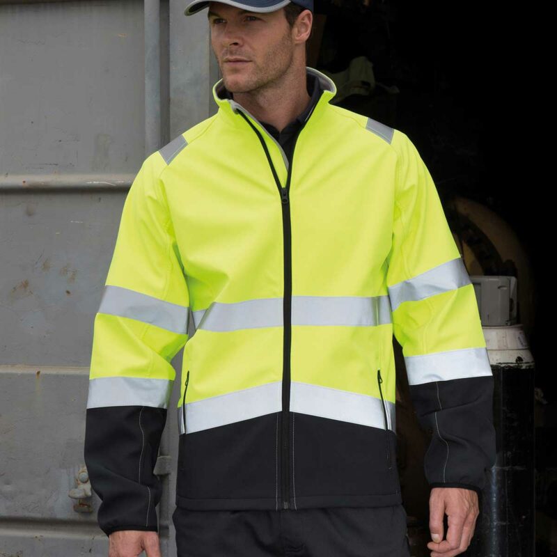 Result Safeguard Printable Safety Softshell Jacket R450 Yellow