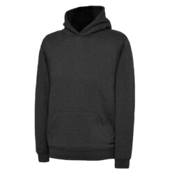 Uneek Childrens Charcoal Hooded Sweatshirt Uc503