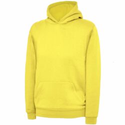 Uneek Childrens Yellow Hooded Sweatshirt Uc503