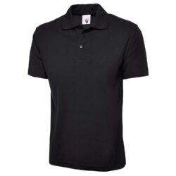 Uneek Classic Black Polo Shirt Uc101 Bk H