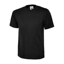 Uneek Classic Black T Shirt Uc301 Bk H