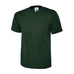 Uneek Classic Bottle Green T Shirt Uc301 Bg H