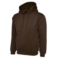 Uneek Classic Brown Hooded Sweatshirt Uc502