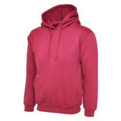 Uneek Classic Hot Pink Hooded Sweatshirt Uc502