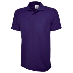 Uneek Classic Purple Polo Shirt Uc101 Pr H