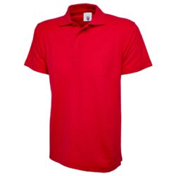 Uneek Classic Red Polo Shirt Uc101 Rd H