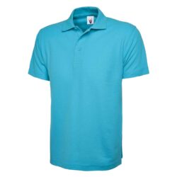 Uneek Classic Sky Blue Polo Shirt Uc101 Sk H