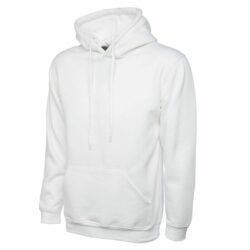 Uneek Classic White Hooded Sweatshirt Uc502